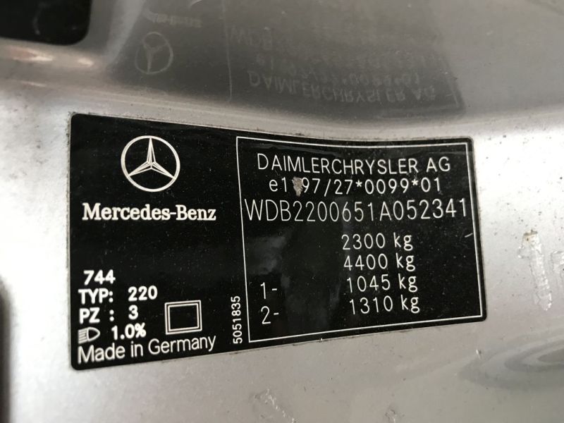 Motorhaube MERCEDES-BENZ S-KLASSE (W220) S 320