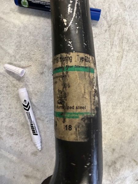 Endschalldämpfer Aluminiert Neuteil mit LagerspurenBMW E30 316I MOTOR M40