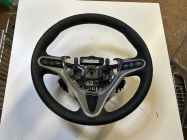 Lenkrad Neu bezogen mit Echtleder schwarz- rot<br>HONDA CIVIC MK8